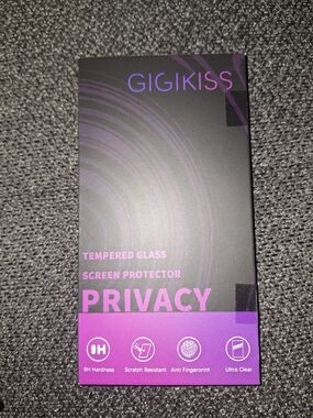 GIGIKISS Privacy Tempered Glass Screen Protector
